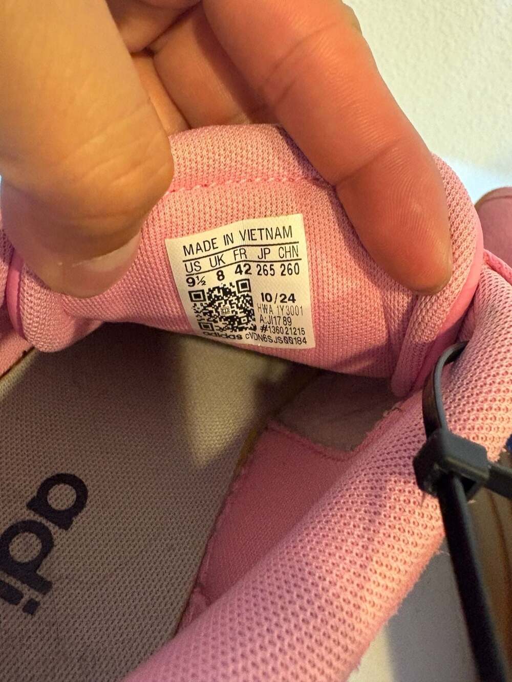 adidas VL Court Bold Women's Platform Sneakers - Pink and Navy Blue 9.5 - Picture 6 of 8